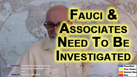 Fauci and His Associates Need To Be Investigated and Put on Trial for Crimes Against Humanity