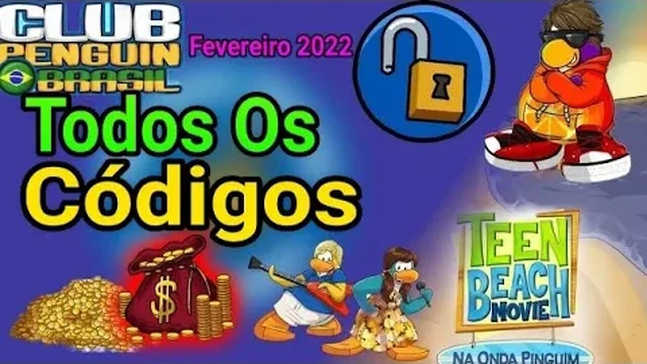 [Repostagem] 🤑Todos Os Códigos Do Club Penguin Brasil Fevereiro 2022