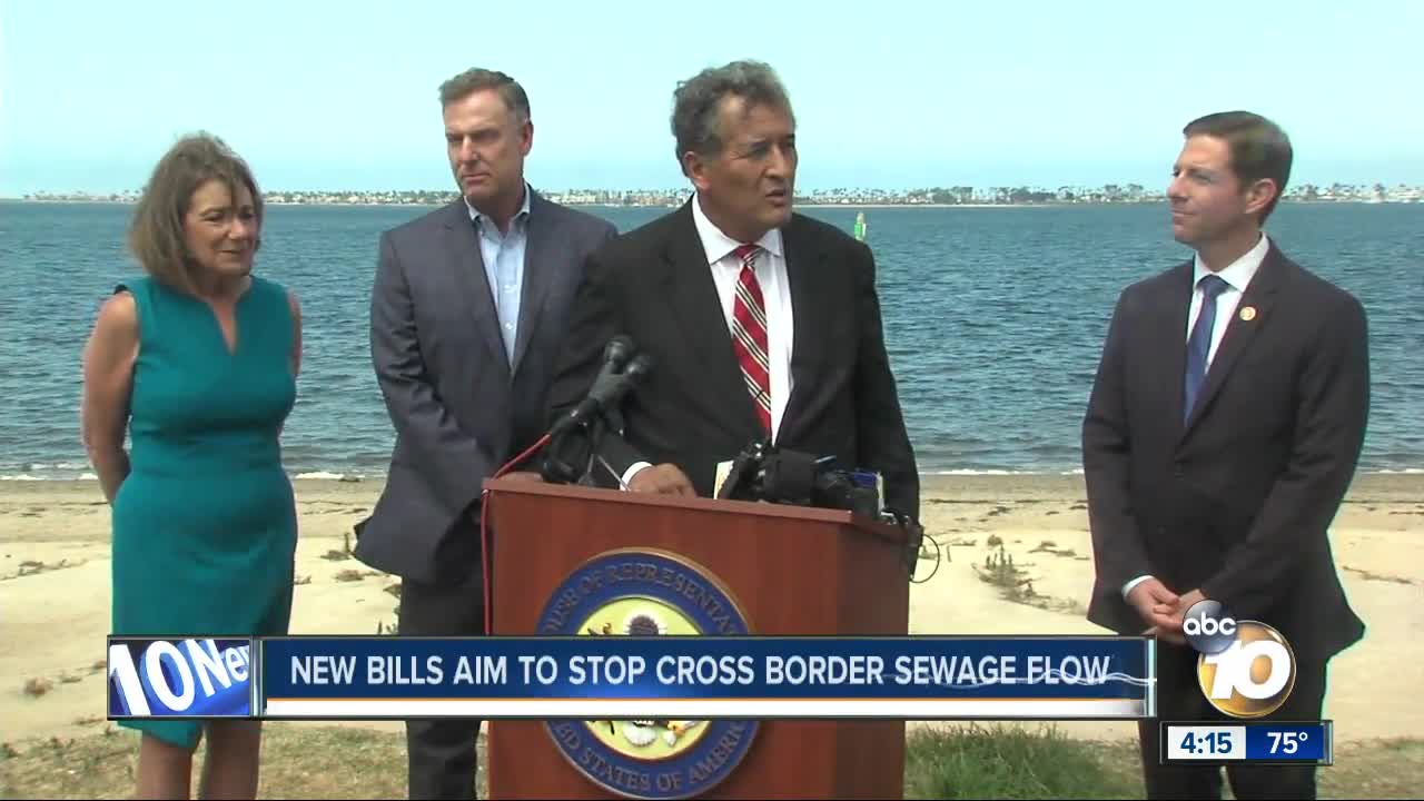 Lawmakers unveil plan to stop sewage flow from Mexico