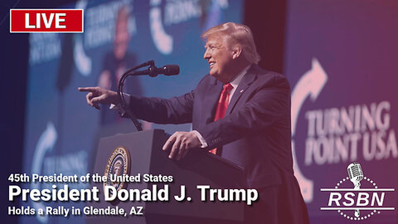 LIVE: President Donald J. Trump Holds a Rally in Glendale, AZ - 8/23/24 | Join Eric Trump, Navarro, Flynn, Kash, Julie Green, Amanda Grace & Team America October 17-18 In Selma, NC (Request Tix Via Text 918-851-0102)