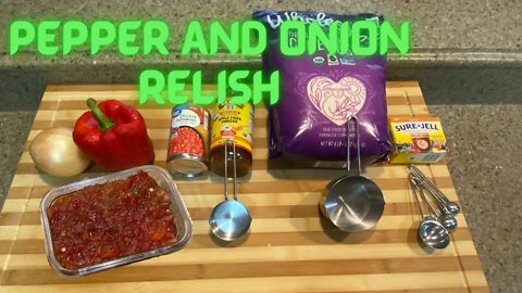 EASY Sweet Pepper and Onion Relish