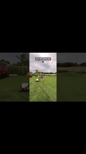 Finished Mowing Right Before the Shelf Cloud Rolled in