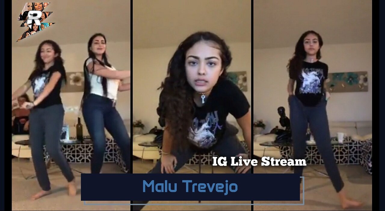 Malu Trevejo dancing with family