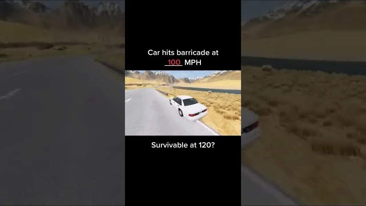 speed crash test / BeamNG DRIVE