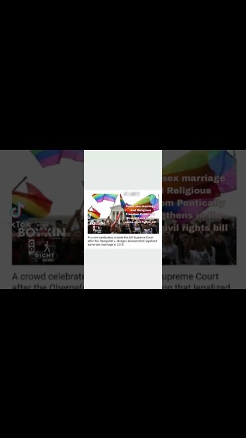 Same-sex marriage and Religious Freedom Poetically Strengthens in the same civil rights bill