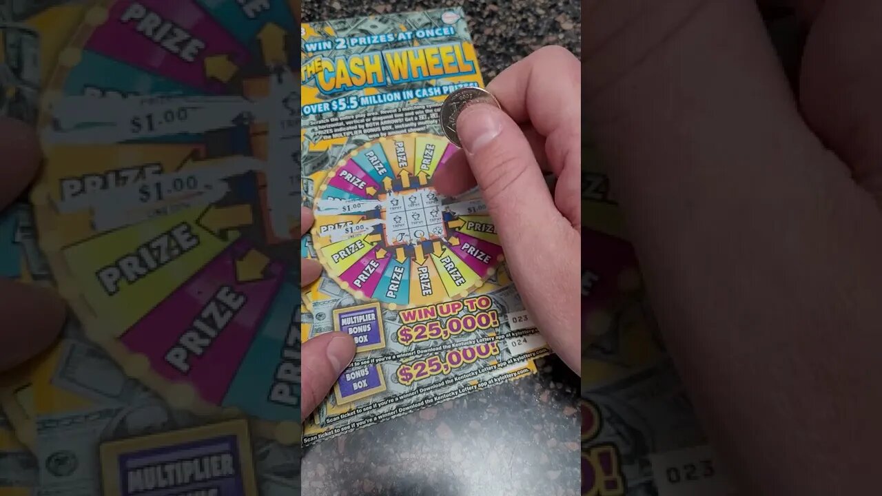 Cash Wheel Lottery Ticket Scratch Offs from Kentucky!