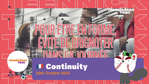 Nickelodeon Teen (France) - Continuity (20th October 2023)