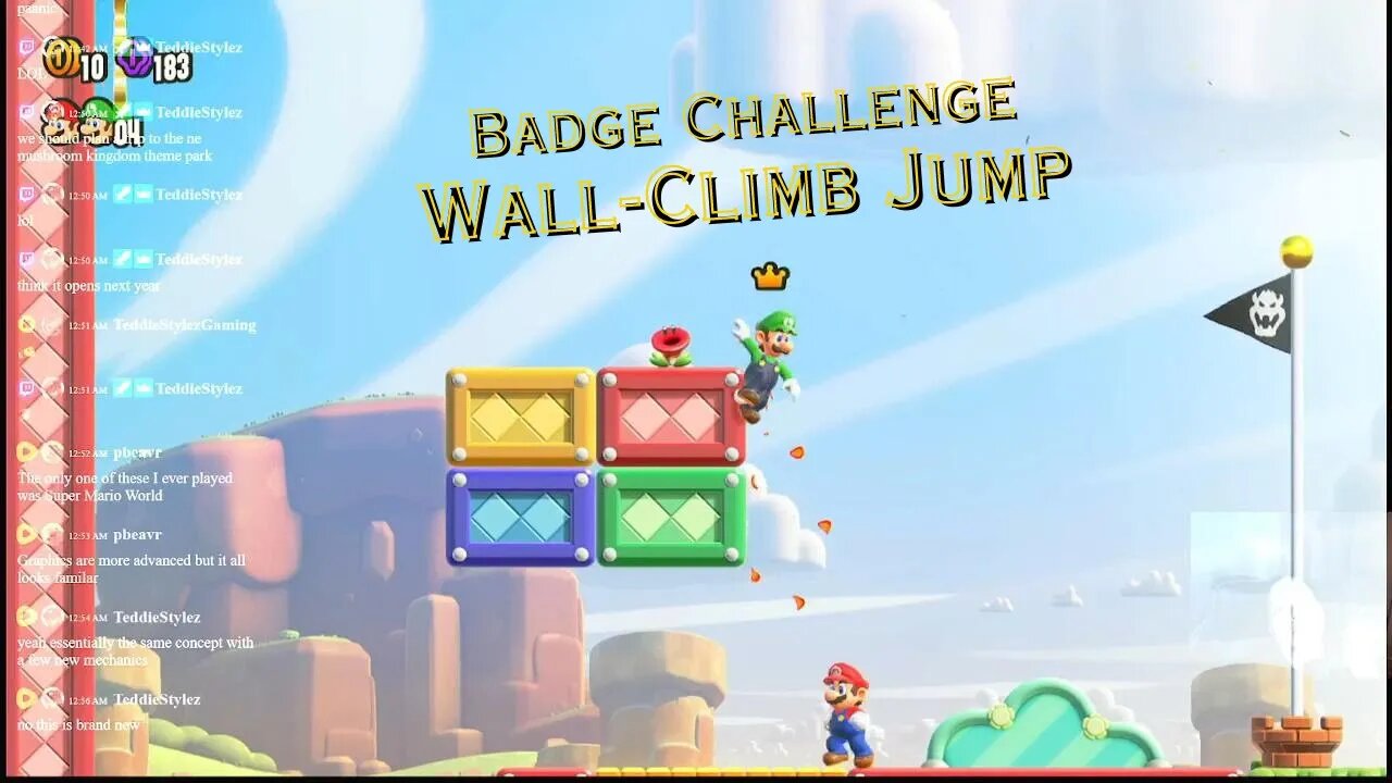 Super Mario Wonder: Badge Callenge! Wall Climb Jump I