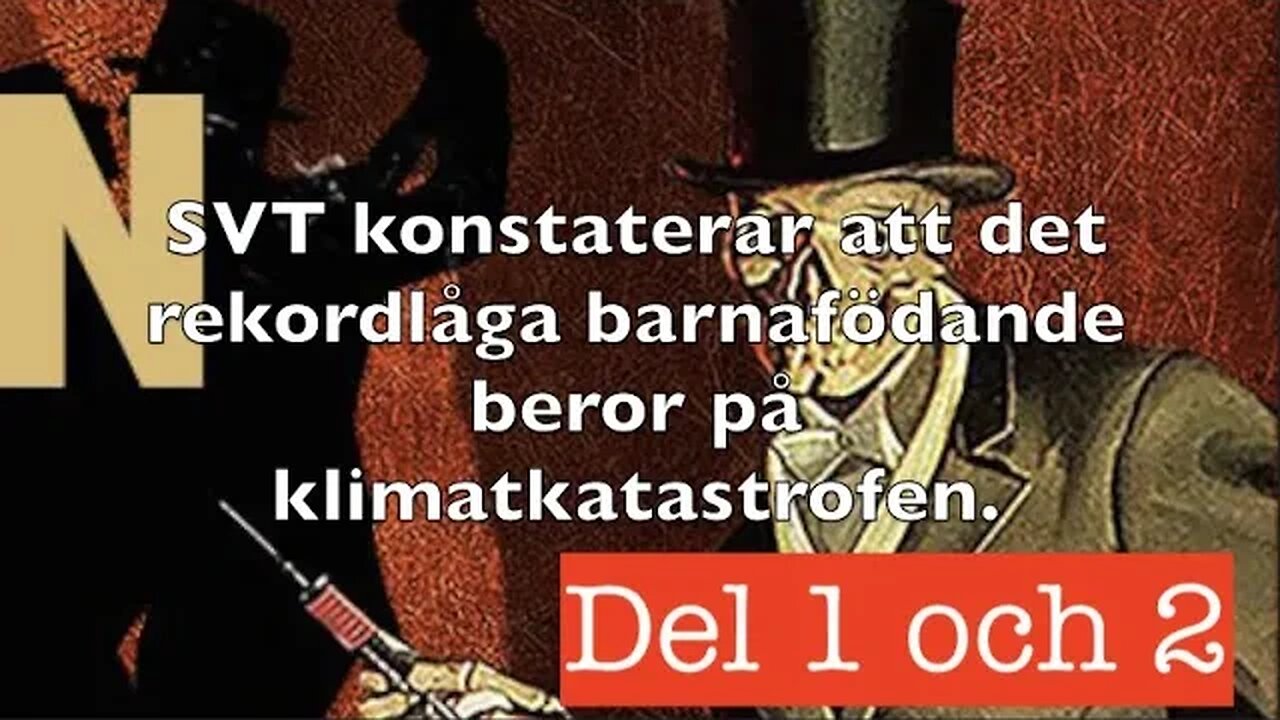 SVT rapporterar om rekordlågt barnafödande -nämner inte vaccin. jag ringer professorn.