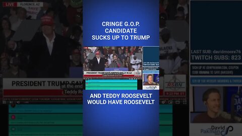 GOP Candidate Sucks Up to Trump #shorts