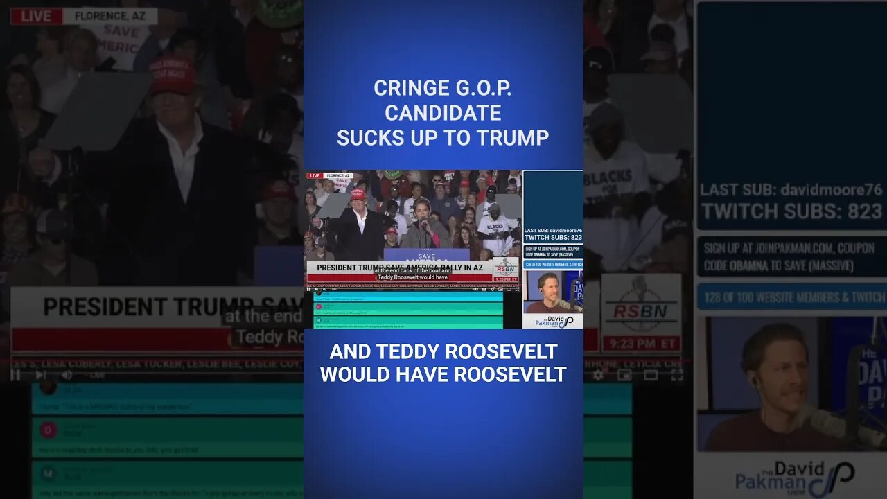 GOP Candidate Sucks Up to Trump #shorts