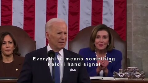 Pelosi hand signal