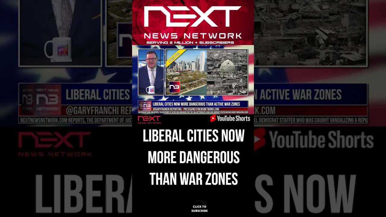 Liberal Cities Now More Dangerous Than Active War Zones #shorts