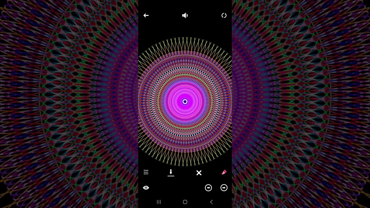 Tangle app on Android: perfect symmetry #22