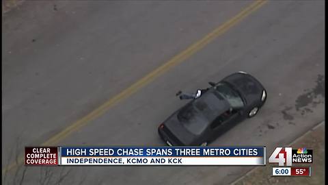 Three arrested after chase crosses state lines