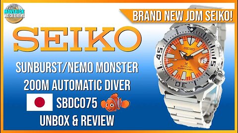 New Orange Monster! | Seiko Orange Sunburst Monster 200m Automatic Diver SBDC075 Unbox & Review