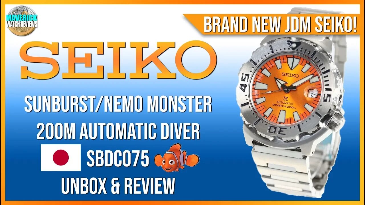 New Orange Monster! | Seiko Orange Sunburst Monster 200m Automatic Diver SBDC075 Unbox & Review