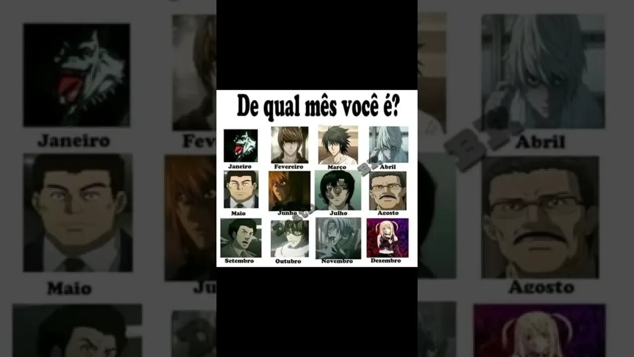 de qual mês você é??? #shorts #anime #meme