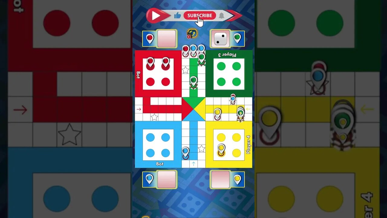 Ludo game in 4 players | #shorts #short