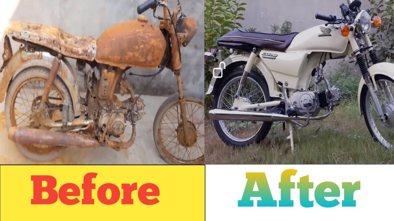 Restoration Abondoned Honda 70Cc 4 stroke Finalaization