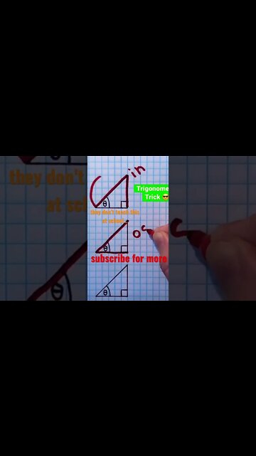 Trigonometry shortcut tricks #onlyonyoutube