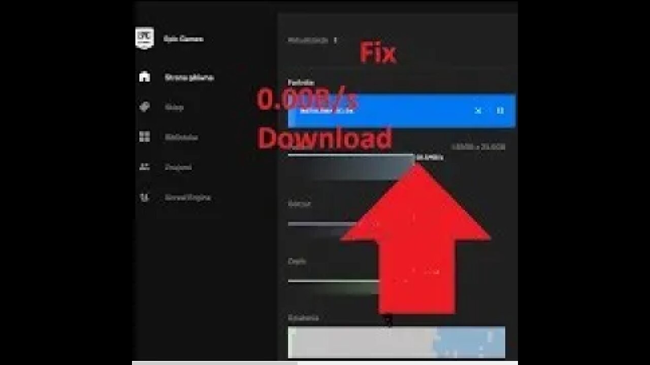 How to Fix BUG 0.00B/s in epic games luncher Fortnite