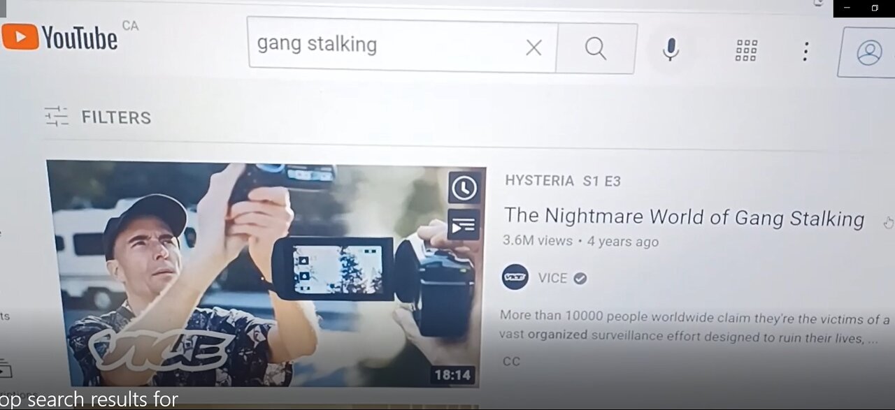 Top search results for the term "gang stalking"