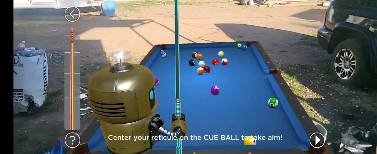 Playing Pool with a Robot.