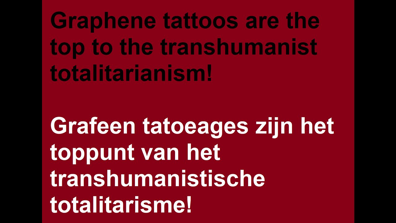 GRAFEEN TATOEAGES ZIJN HET TOPPUNT VAN HET TRANSHUMANISTISCHE TOTALITARISME!