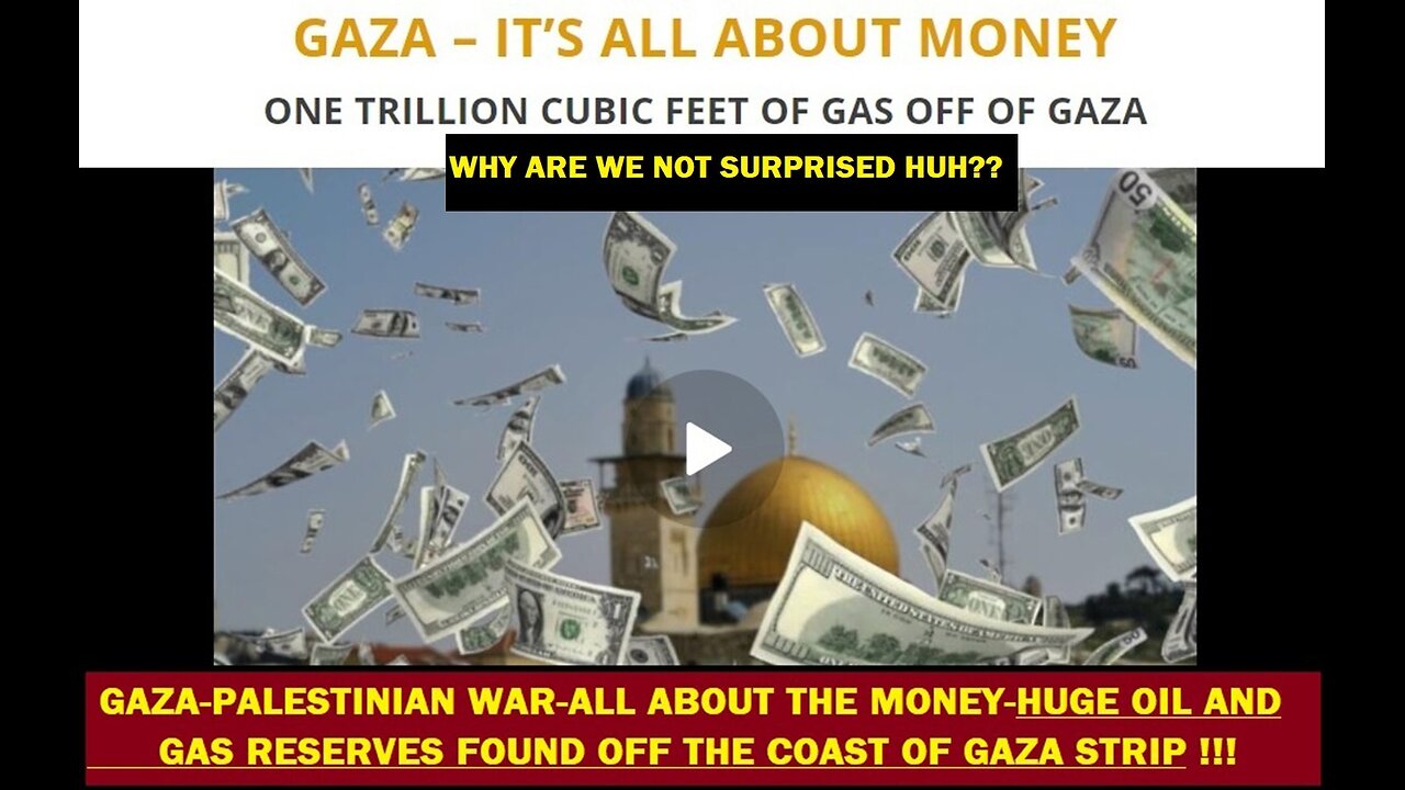 ANYONE REALLY EXPECT ISRAEL TO STOP THE WAR-THEY WANT THE GAS-OIL FIELDS-AND CANAL