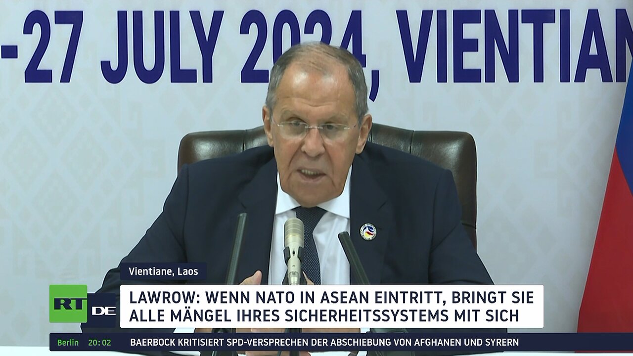 Lawrow bei ASEAN-Treffen: NATO ist auf Konfrontationskurs im asiatisch-pazifischen Raum