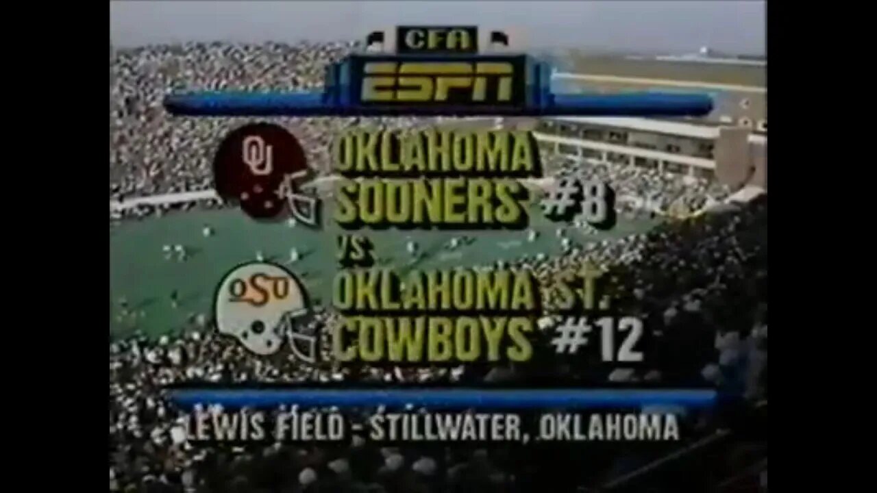 1988-11-05 Oklahoma Sooners vs Oklahoma State Cowboys