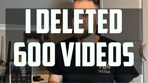 I Deleted 600 VIDEOS !!!!!