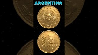 Argentina 5 Pesos 1976. #shorts #coinnotesz #viral