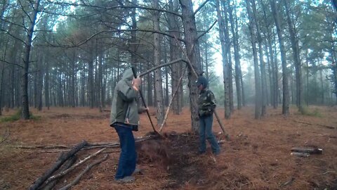 Building a lean to with The TexasBoys Part 1