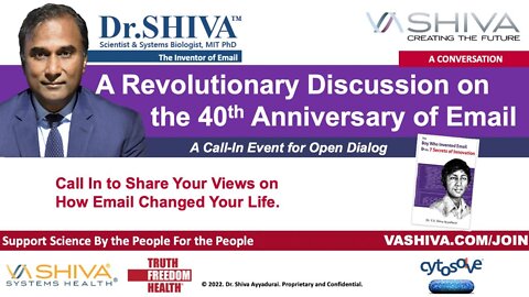 Dr.SHIVA LIVE: A Revolutionary Discussion on the 40th Anniversary of Email