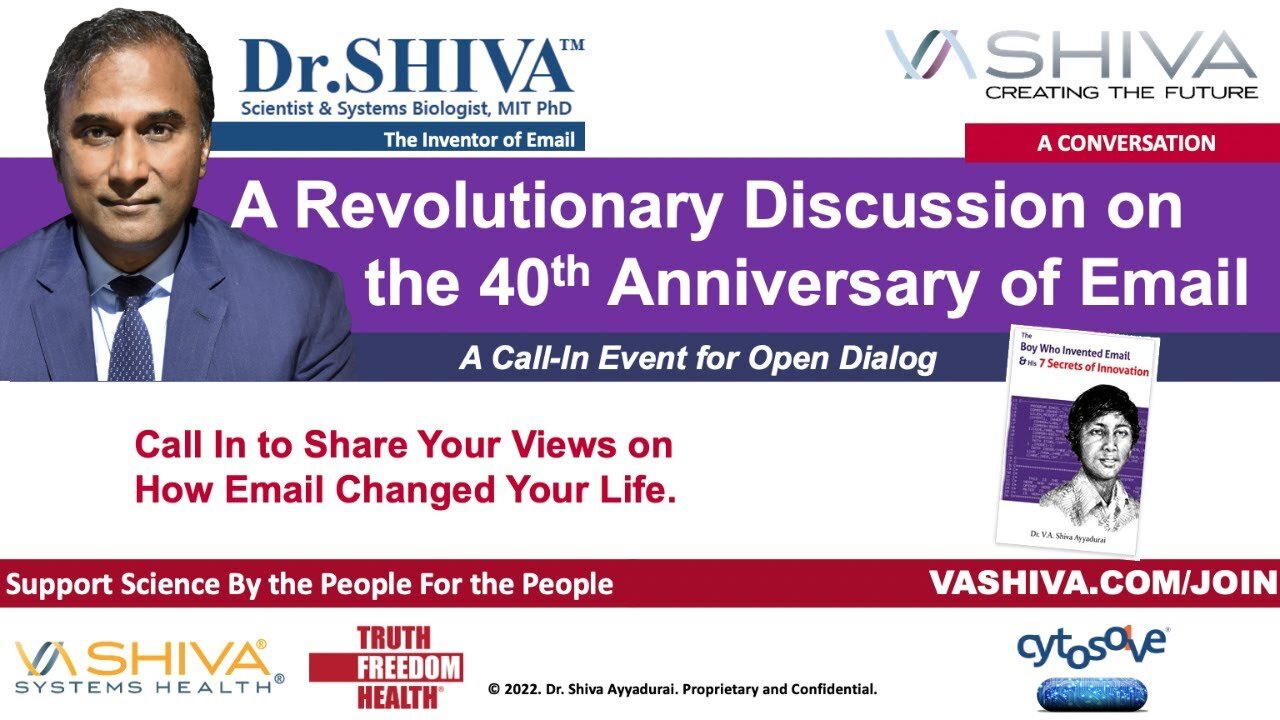 Dr.SHIVA LIVE: A Revolutionary Discussion on the 40th Anniversary of Email