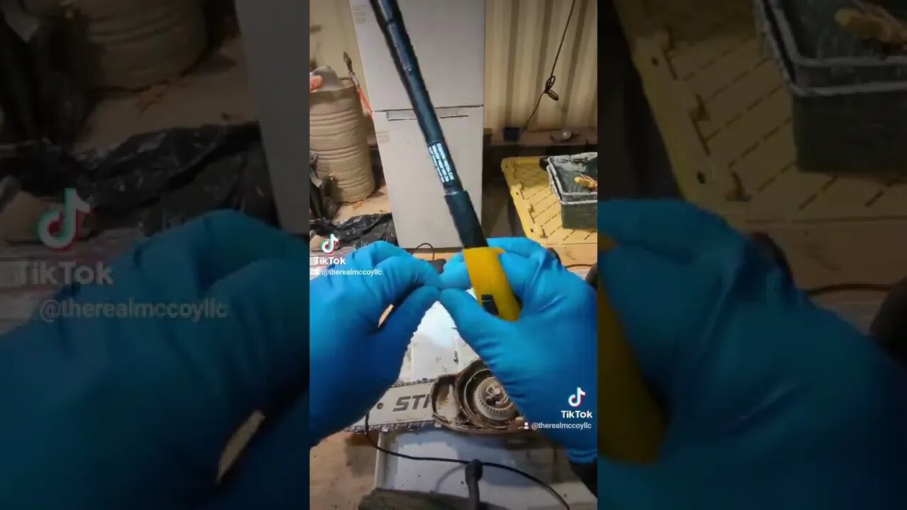 How to replace pull cord on Stihl 201t
