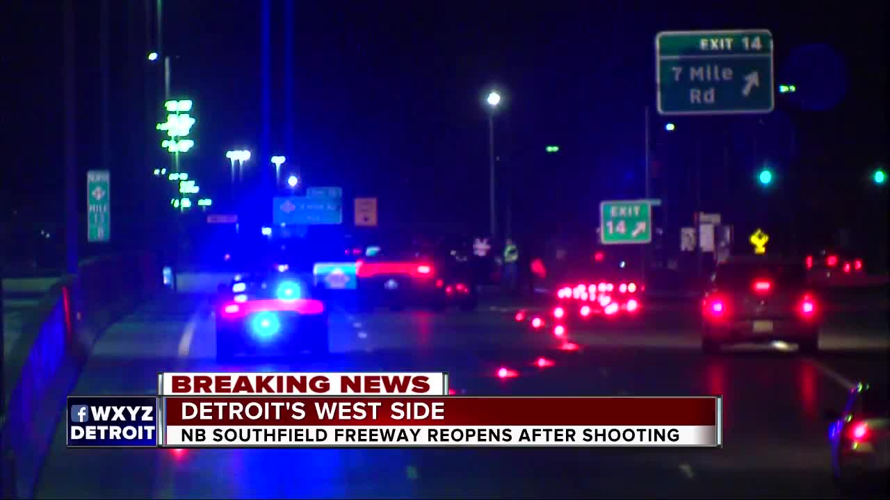 NB Southfield Freeway reopens after shooting