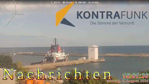 Nachrichten im Kontrafunk 05.08.2024 - 15:00 Uhr #glaubewenig, #hinterfragealles, #denkeselbst