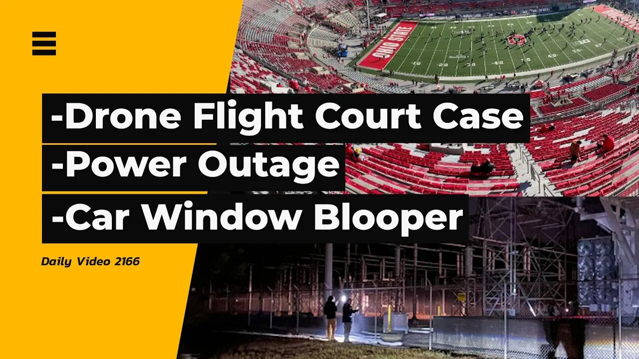 No Drone TRUST Certificate And 107 License Court Case , NC Power Outages, Cold Car Window Blooper