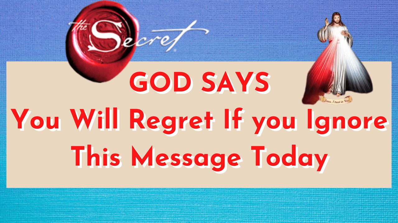 God Says 👉 You'll Regret, If You Skip This 🦋👆 | God Message For You Today