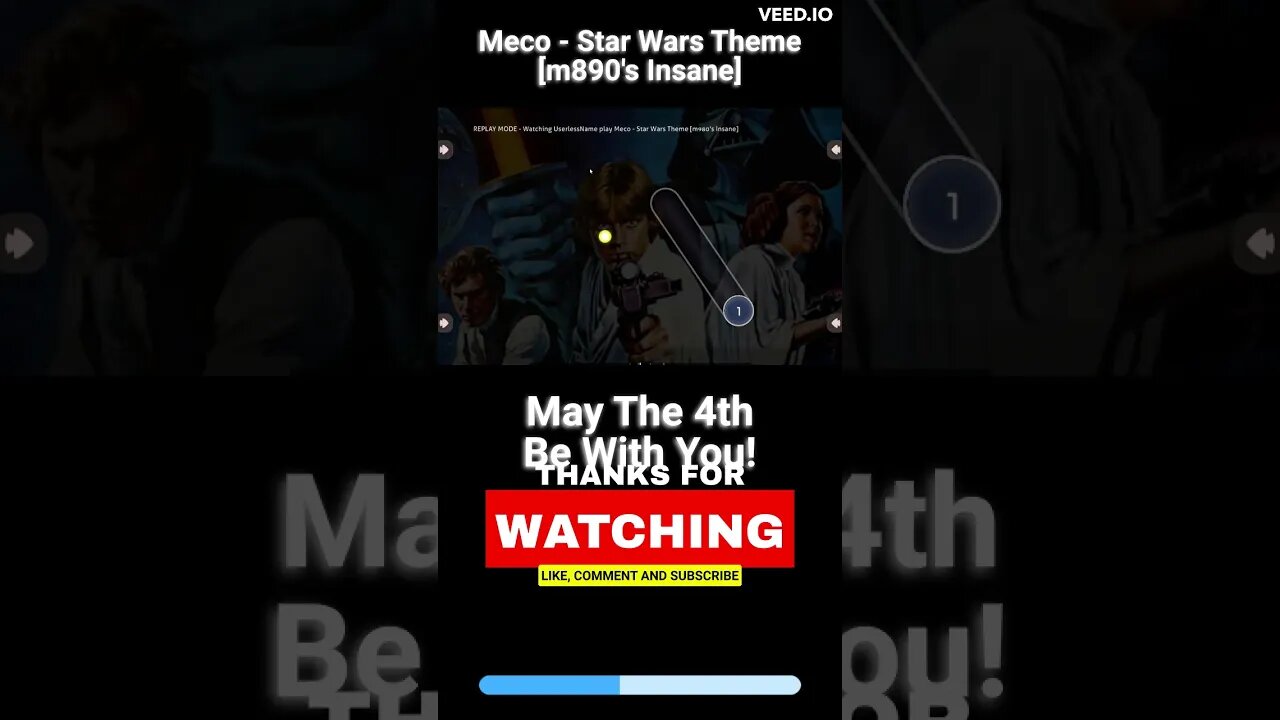 May The Force Be With You... | Osu! Star Wars Meme Map #osu #starwars #subscribe #shorts