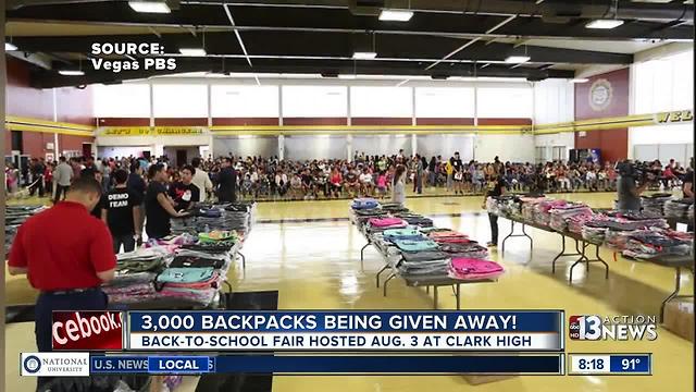 Marianas Supermarket and Vegas PBS give away 3,000 backpacks to Las Vegas families