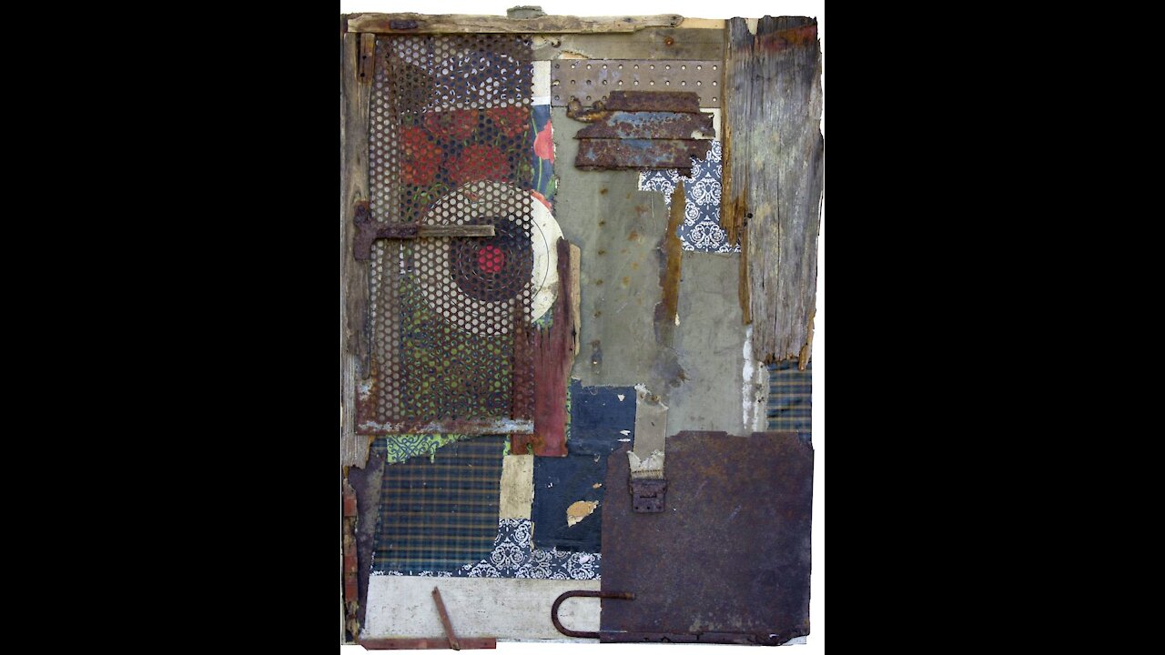 preview video of my original vintage industrial assemblage titled: she knows a little secret