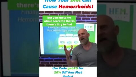 How Your Diet Can Cause Hemorrhoids!