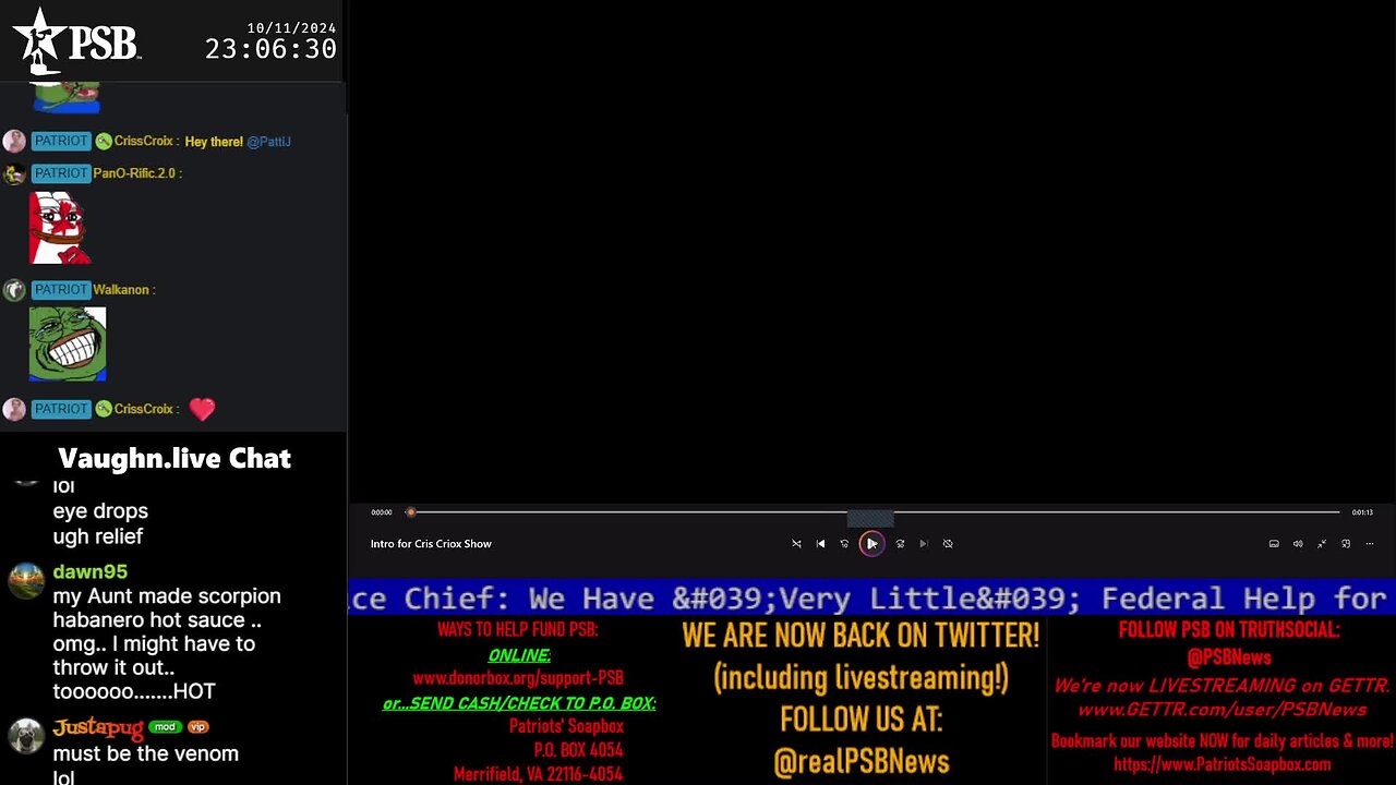 2024-10-11 23:00 EDT - Crossing the Matrix: with Chris