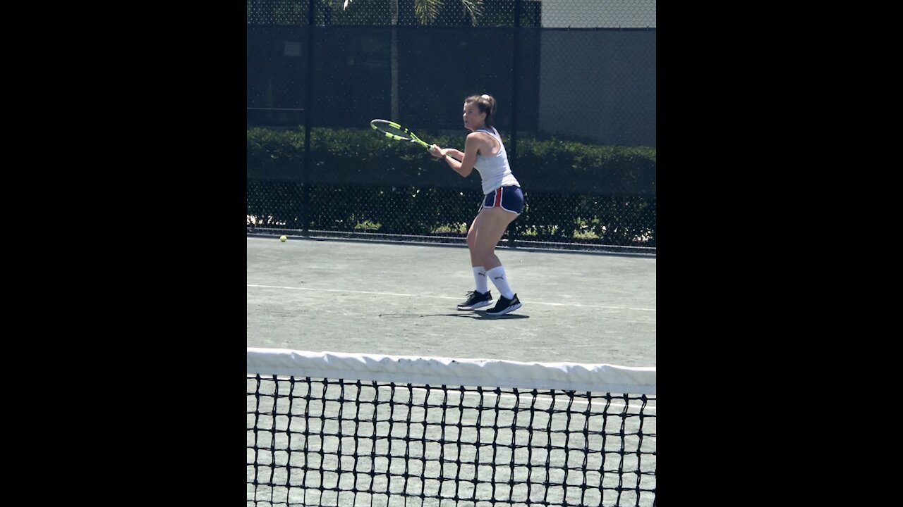 Blind Girl, 53 Yrs Old, Hitting Balls!!!