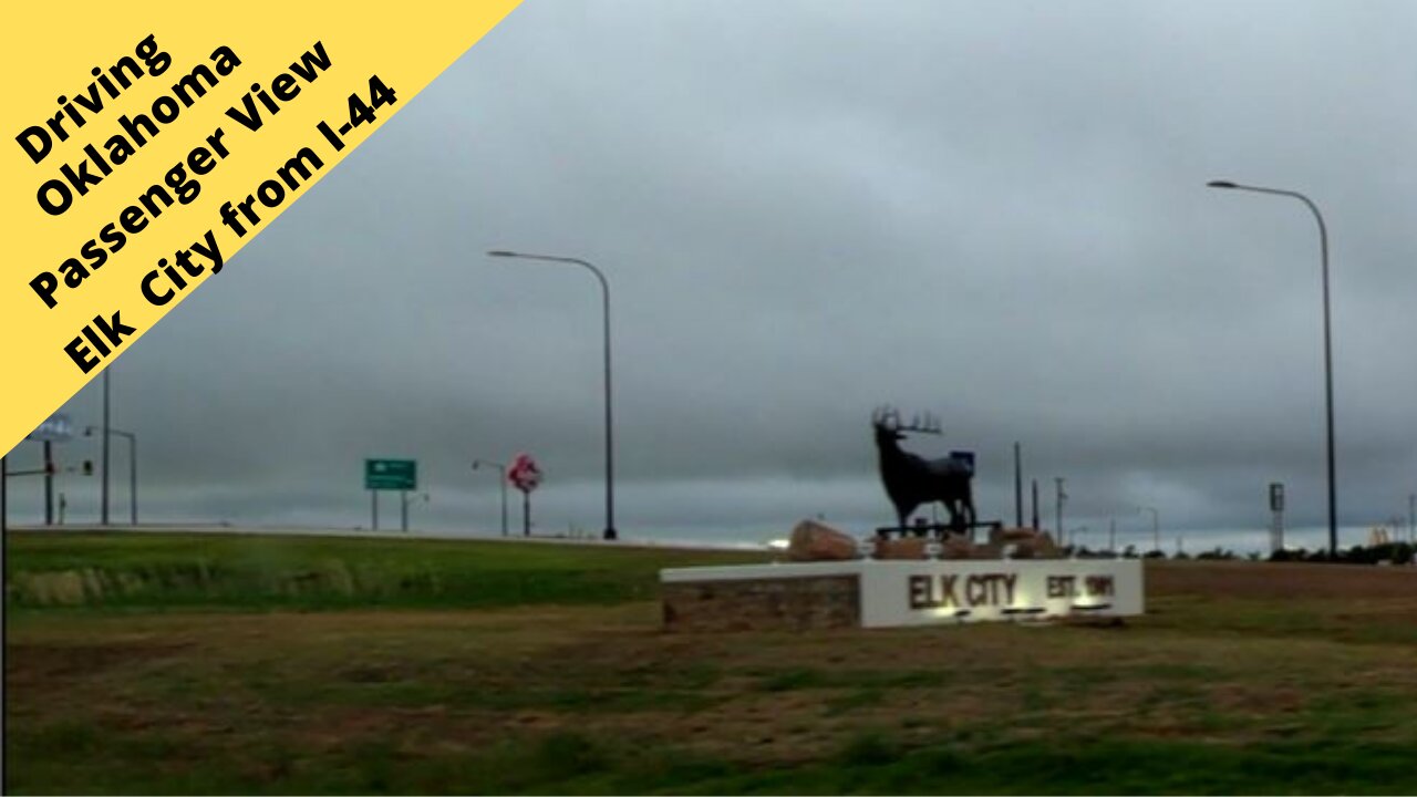 Oklahoma Passenger view of the rolling prairie of Elk City Oklahoma