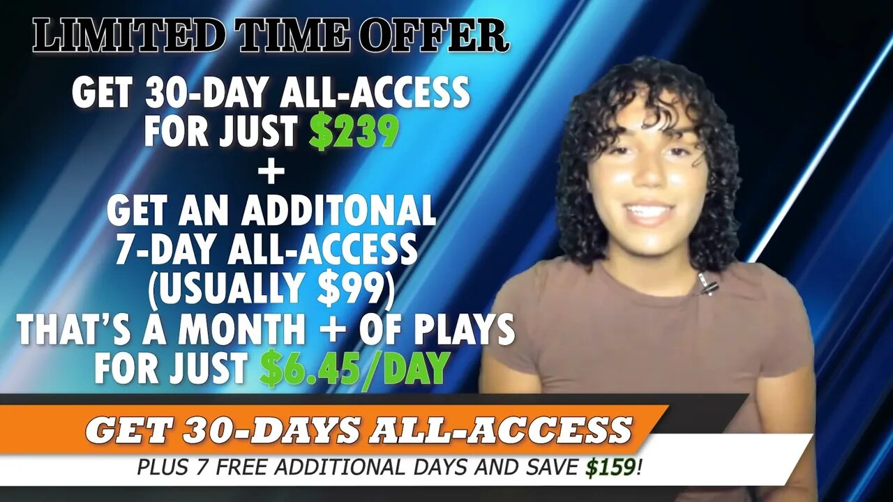 Sports Picks and Predictions | 30 Day All-Access Pass + 7 Days Free: Save $159! | WagerTalk Promo